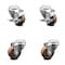 Service Caster 3.5 Inch High Temp Glass Filled Nylon Swivel Bolt Hole Caster Set with 2 Brakes SCC-BH20S3514-GFNSHT-2-TLB-2 - alternate 1